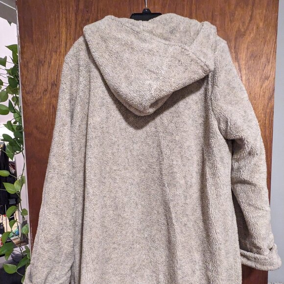 Full length vintage hooded teddy coat (size L) - Picture 2 of 7